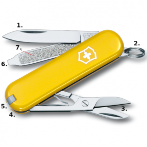 Victorinox Classic SD Swiss Army Knife - Yellow