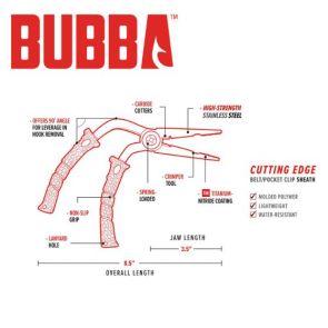 Bubba 8.5 Inch Stainless Steel Pistol Grip Fishing Pliers