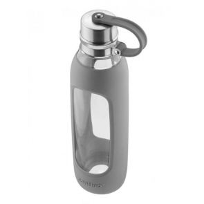 Contigo Purity Glass Water Bottle 591ml Smoke