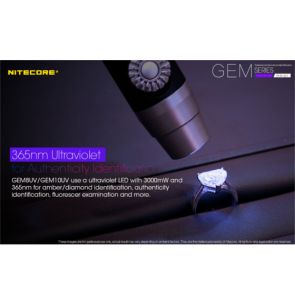 Nitecore GEM10UV Jeweler / Gemstone Identification Flashlight