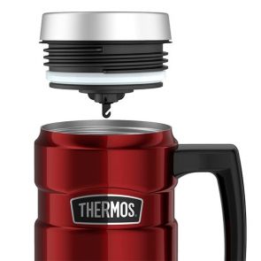 Thermos Stainless Steel King Insulated Travel Mug 470ml Red
