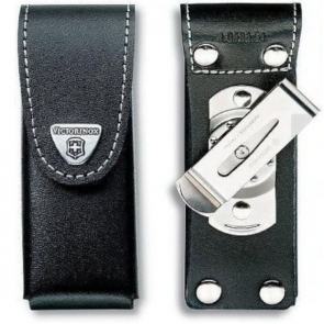 Victorinox 111mm 4-6 Layers Leather Pouch With Rotating Belt Clip
