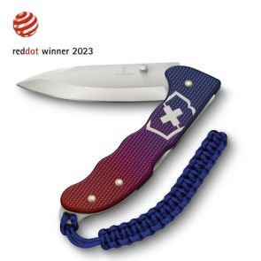 Victorinox Evoke Alox Swiss Army Knife - Blue/Red Alox