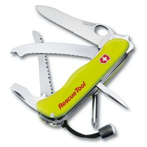 Victorinox Rescue Tool Swiss Army Knife With Sheath - Phosphorescent Yellow
