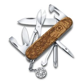 Victorinox Super Tinker Winter Magic 2022 Limited Edition Swiss Army Knife - Walnut Wood