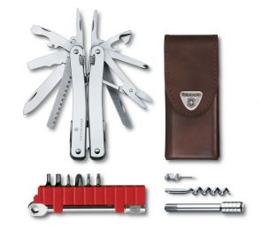 Victorinox Swiss Tool Spirit X Plus Ratchet With Leather Pouch